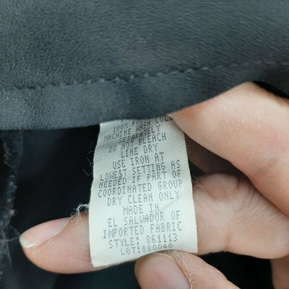 Rebecca Jones Womens Black V-Neck Button  Front Tunic Top 2X Flared Sleeves - Picture 4 of 7